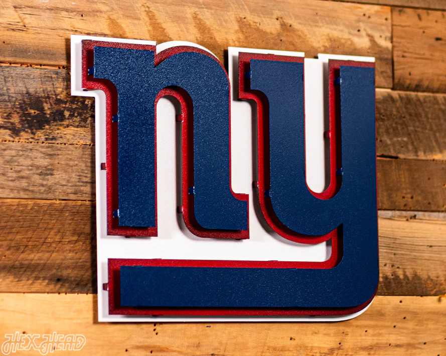 New York Giants "NY" 3D Vintage Metal Wall Art - Image 5