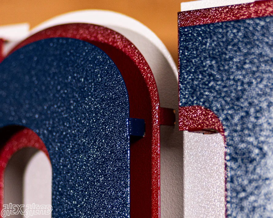 New York Giants "NY" 3D Vintage Metal Wall Art - Image 6