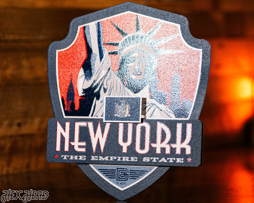 New York State Badge 3D Metal Wall Art - Image 4