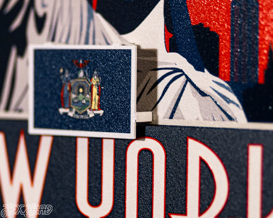 New York State Badge 3D Metal Wall Art - Image 5