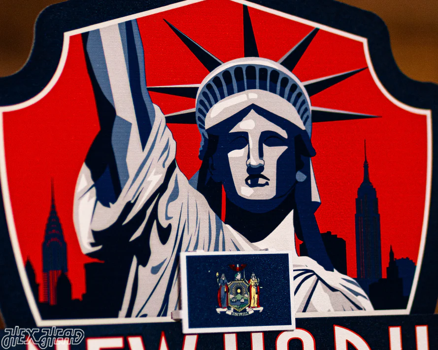 New York State Badge 3D Metal Wall Art - Image 7