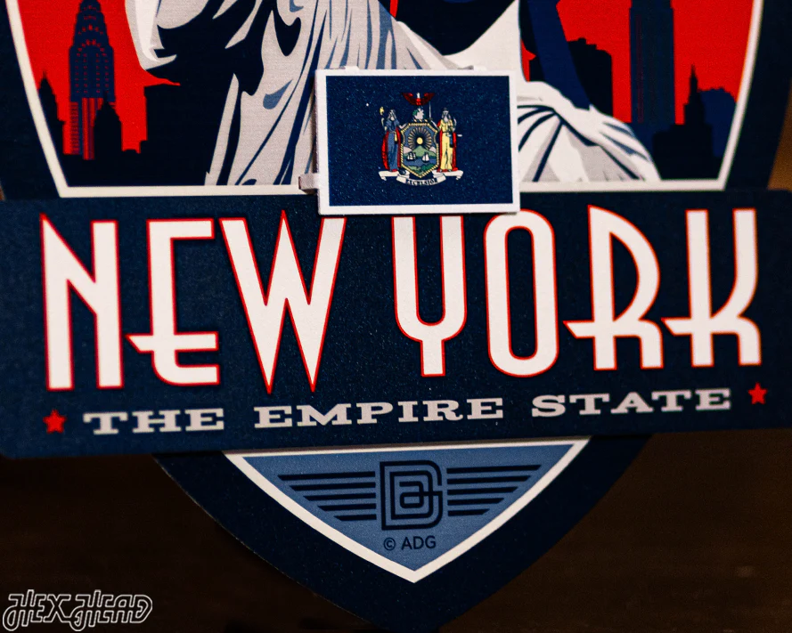 New York State Badge 3D Metal Wall Art - Image 8