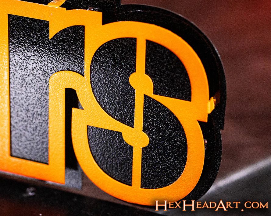 Pittsburgh Steelers Iconic "Steelers" 3D Vintage Metal Wall Art - Image 6