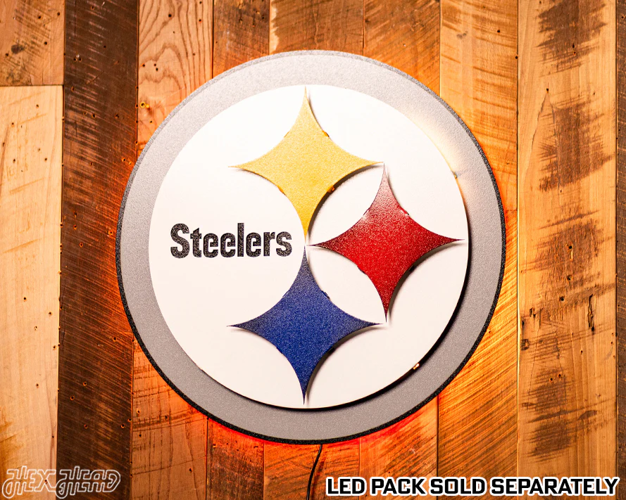 Pittsburgh Steelers "Steelmark" 3D Vintage Metal Wall Art - Image 3