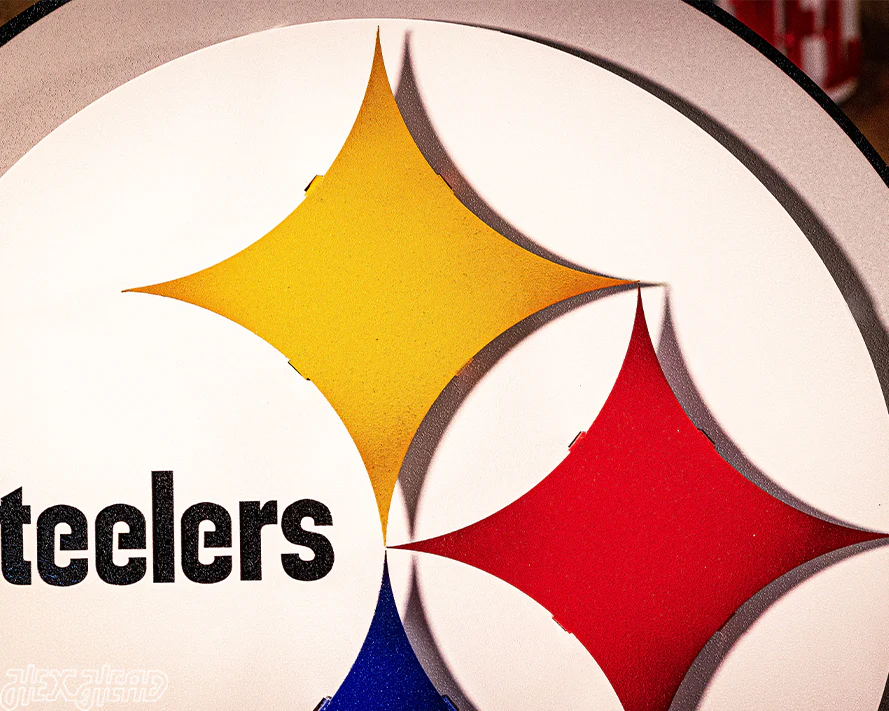 Pittsburgh Steelers "Steelmark" 3D Vintage Metal Wall Art - Image 5