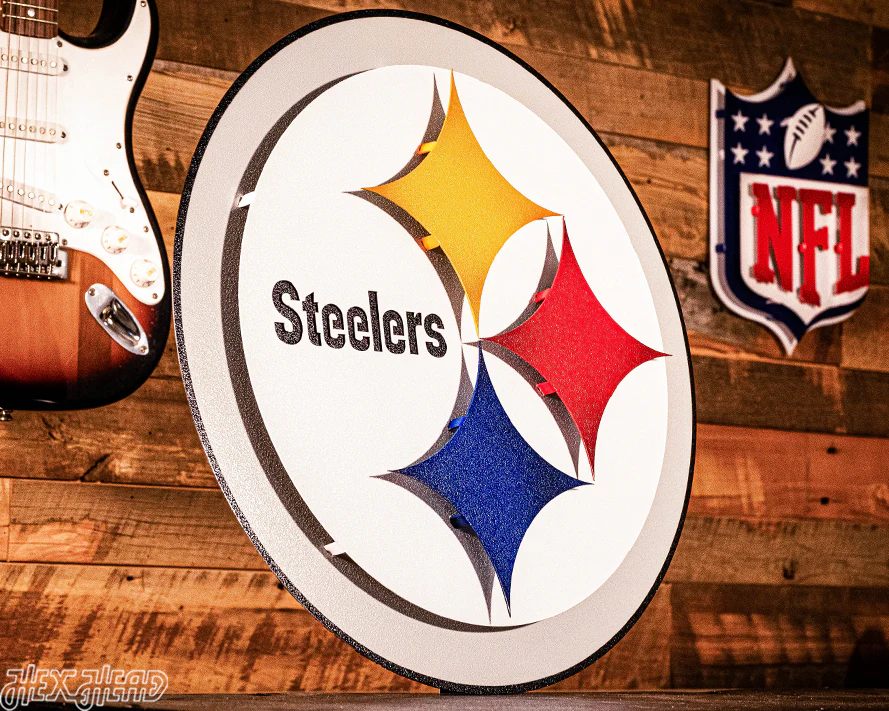 Pittsburgh Steelers "Steelmark" 3D Vintage Metal Wall Art - Image 9