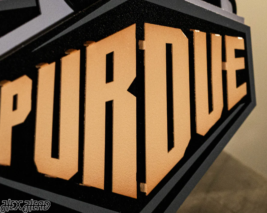 Purdue "Boilermaker Special" 3D Vintage Metal Wall Art - Image 11