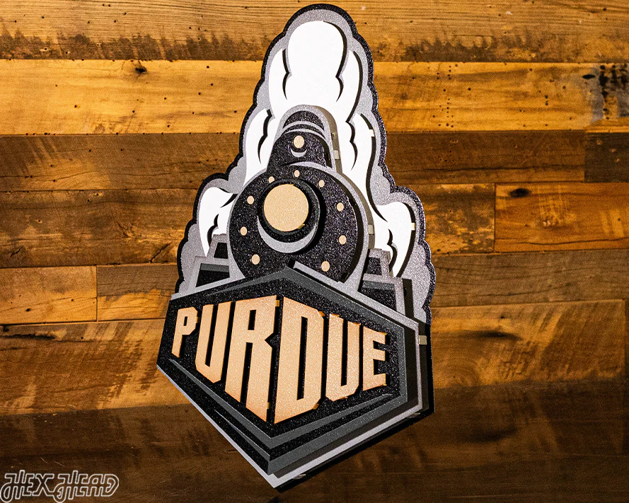 Purdue "Boilermaker Special" 3D Vintage Metal Wall Art - Image 5