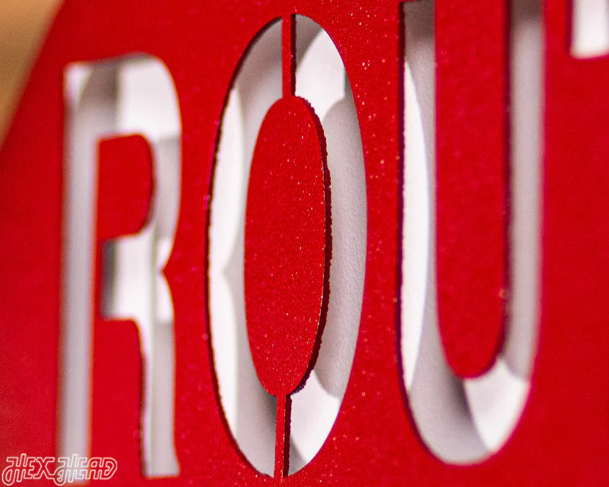 Route 66 Vintage Red White and Blue 3D Metal Wall Art - Image 12