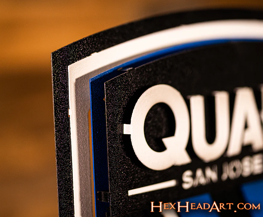 CLOSE OUT - San Jose Earthquakes "Quakes" 3D Vintage Metal Wall Art - Image 10