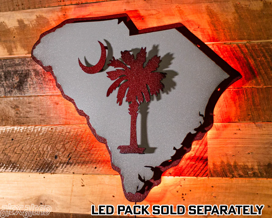 South Carolina State Emblem 3D Vintage Metal Wall Art - Image 3