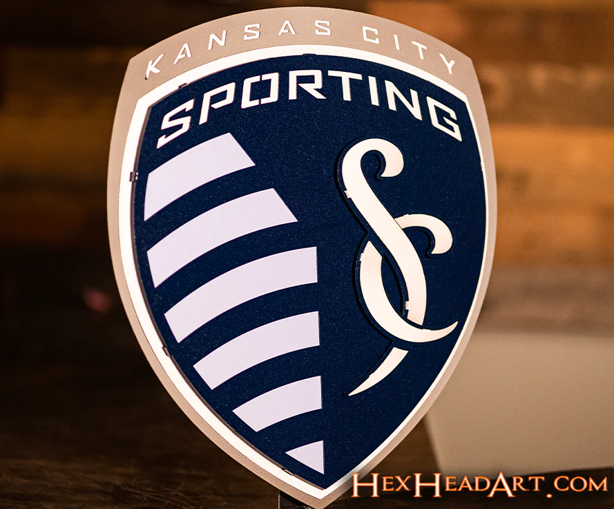 CLOSE OUT - Sporting Kansas City 3D Vintage Metal Wall Art - Image 3