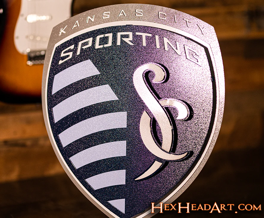 CLOSE OUT - Sporting Kansas City 3D Vintage Metal Wall Art - Image 5