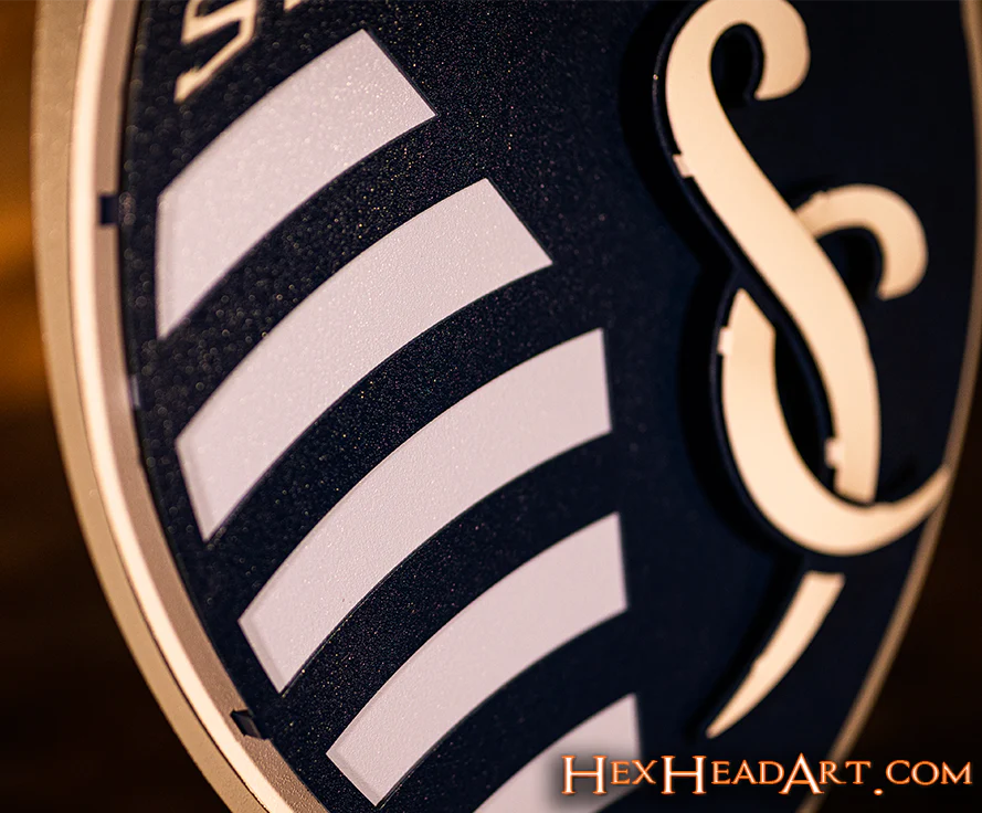 CLOSE OUT - Sporting Kansas City 3D Vintage Metal Wall Art - Image 6