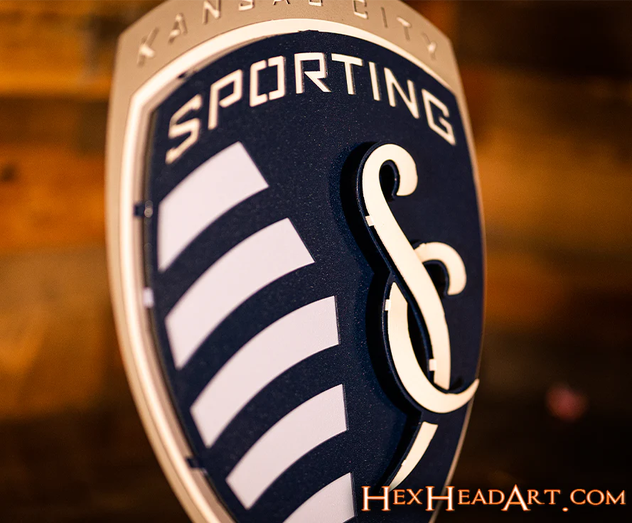 CLOSE OUT - Sporting Kansas City 3D Vintage Metal Wall Art - Image 7