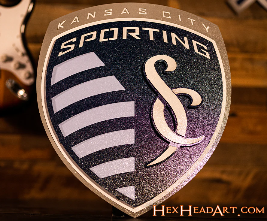 CLOSE OUT - Sporting Kansas City 3D Vintage Metal Wall Art - Image 8