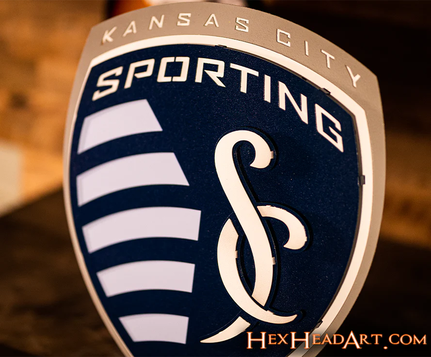 CLOSE OUT - Sporting Kansas City 3D Vintage Metal Wall Art - Image 9