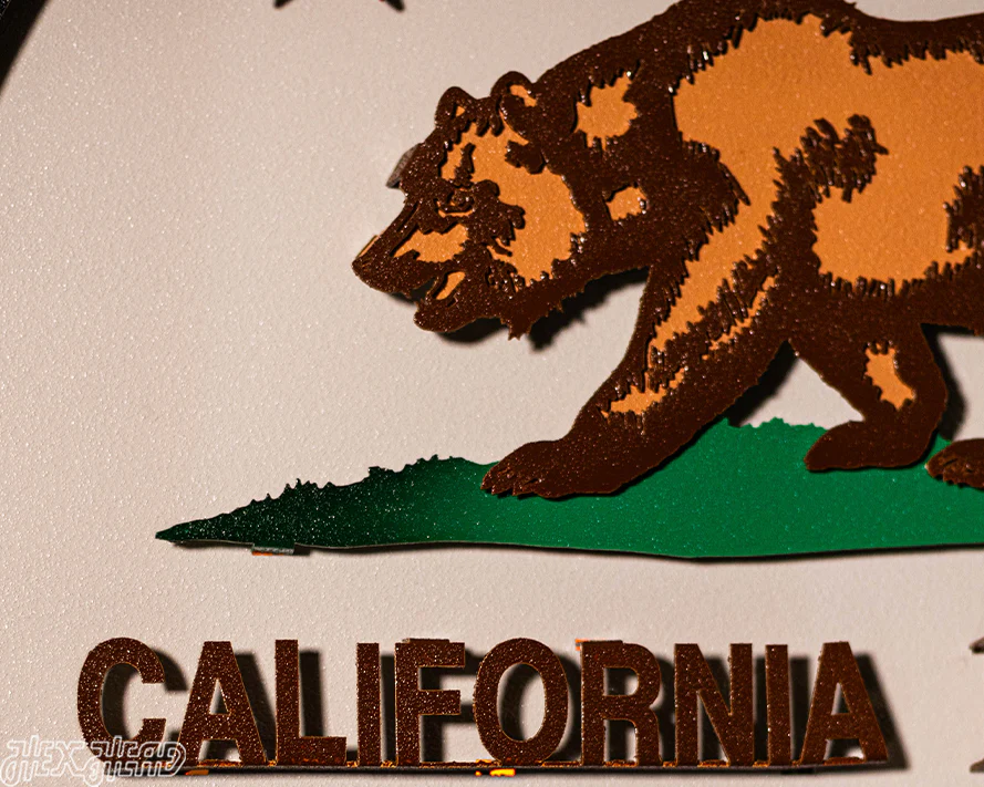 State of California Crest 3D Metal Wall Art - Image 20