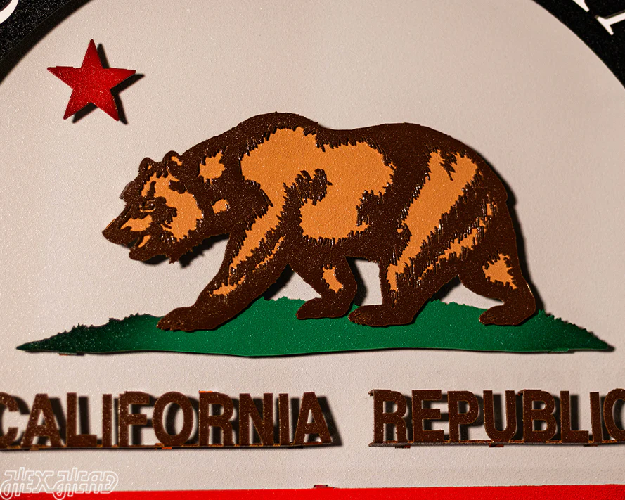 State of California Crest 3D Metal Wall Art - Image 5