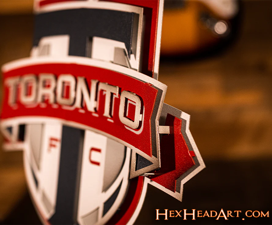 CLOSE OUT - Toronto FC 3D Vintage Metal Wall Art - Image 10