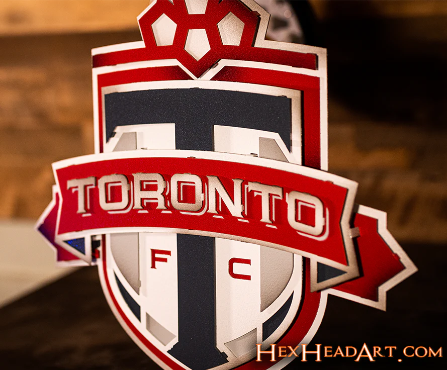 CLOSE OUT - Toronto FC 3D Vintage Metal Wall Art - Image 6