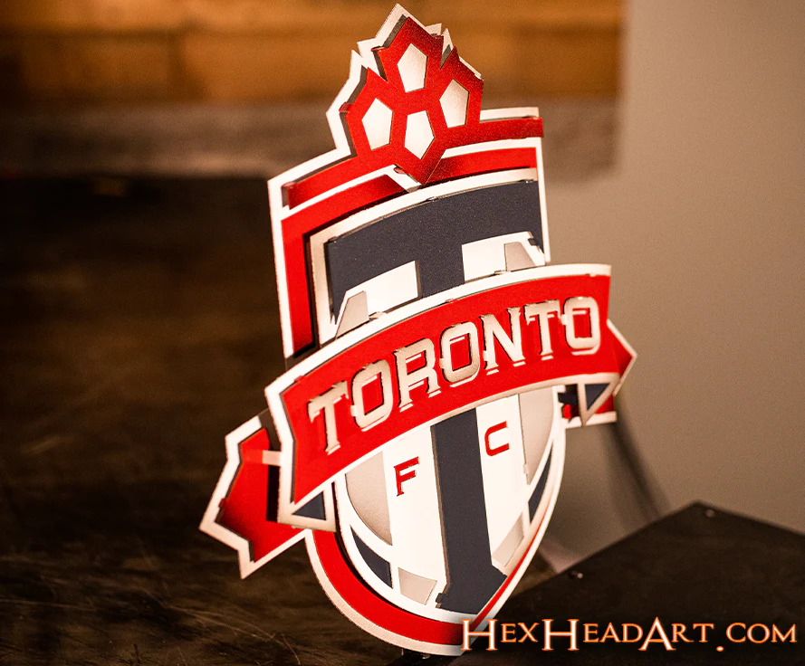 CLOSE OUT - Toronto FC 3D Vintage Metal Wall Art - Image 7