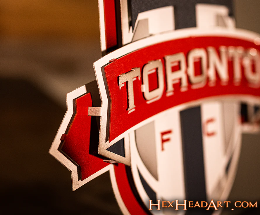 CLOSE OUT - Toronto FC 3D Vintage Metal Wall Art - Image 9