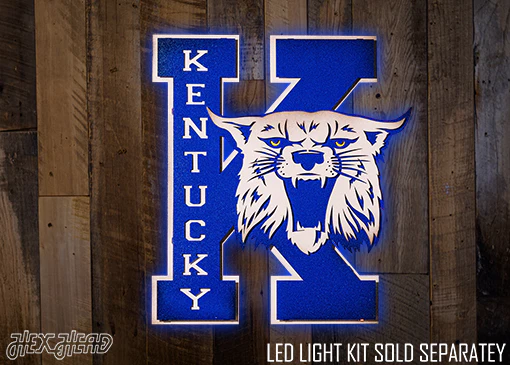 Kentucky Wildcats OUT of the VAULT, Vintage 70's Power K 3D Metal Wall Art - Image 3