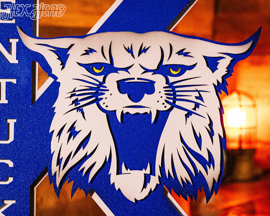 Kentucky Wildcats OUT of the VAULT, Vintage 70's Power K 3D Metal Wall Art - Image 4