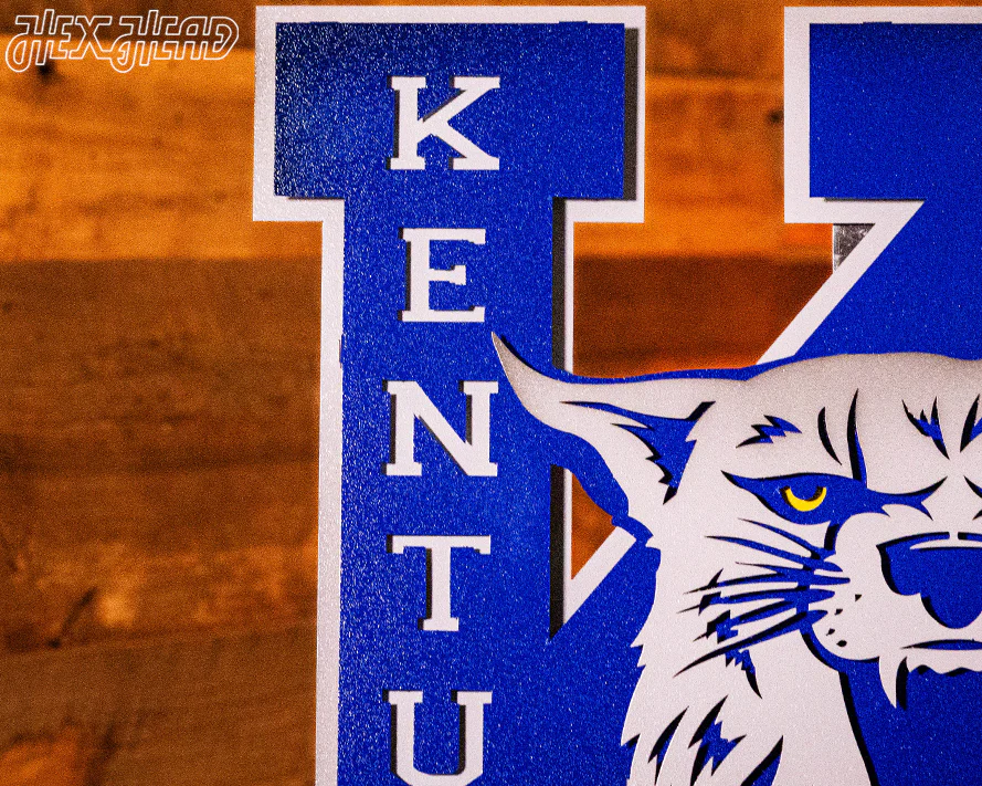 Kentucky Wildcats OUT of the VAULT, Vintage 70's Power K 3D Metal Wall Art - Image 5