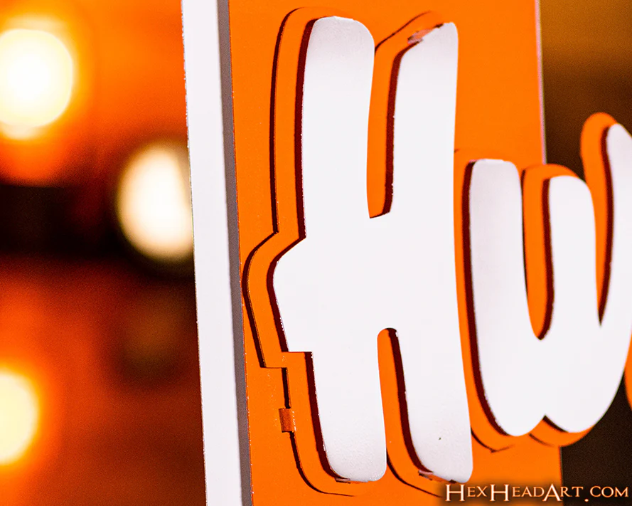 Miami "Hurricanes on U" 3D Vintage Metal Wall Art - Image 7