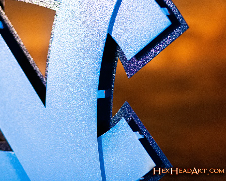 North Carolina Tar Heels "NC" 3D Vintage Metal Wall Art - Image 6