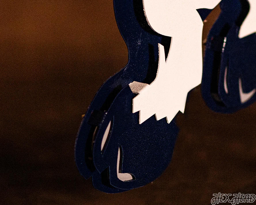 North Carolina Tar Heels "Rameses" 3D Vintage Metal Wall Art - Image 14