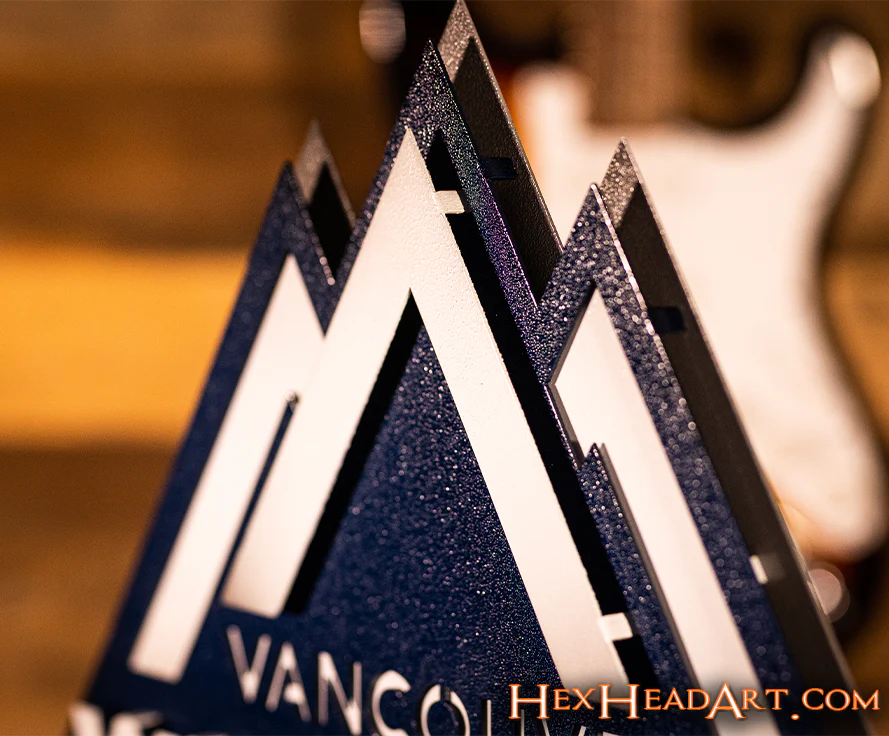 CLOSE OUT - Vancouver Whitecaps FC 3D Vintage Metal Wall Art - Image 3