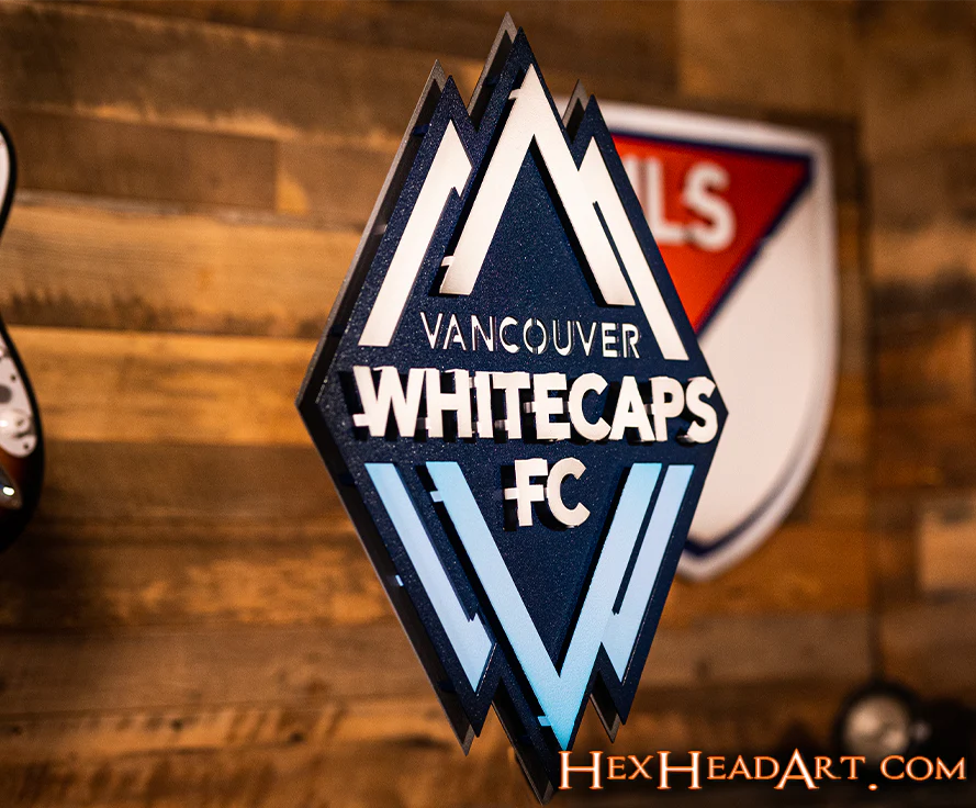 CLOSE OUT - Vancouver Whitecaps FC 3D Vintage Metal Wall Art - Image 7