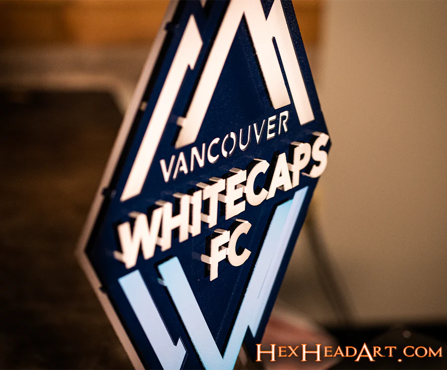 CLOSE OUT - Vancouver Whitecaps FC 3D Vintage Metal Wall Art - Image 8