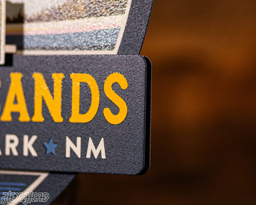 White Sands National Park Badge 3D Metal Wall Art - Image 8